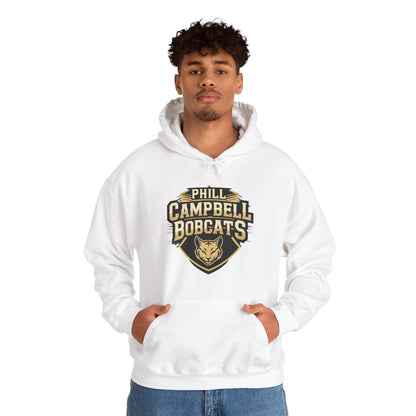 Adult Hoodie Sweatshirt \ Phill Campbell Bobcats \ PCB1