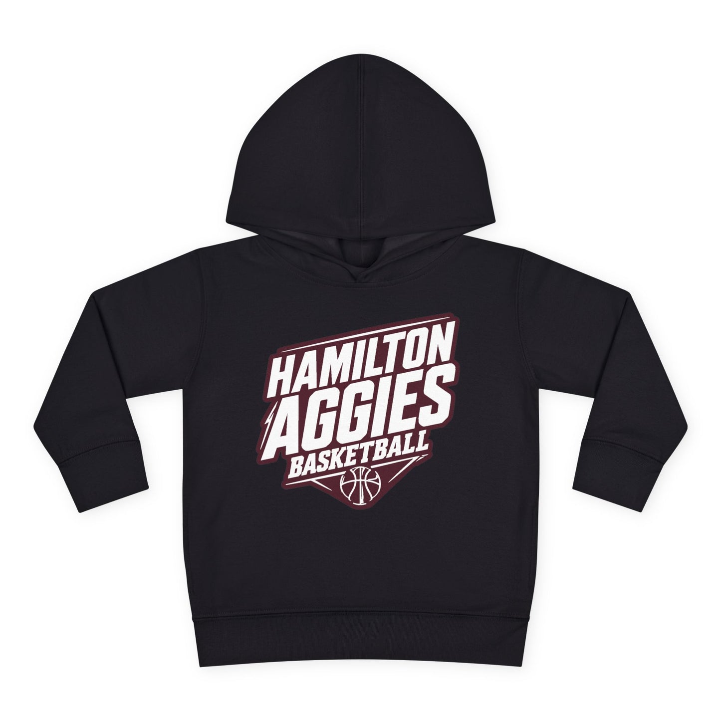 Toddler Hoodie Sweatshirt \ Hamilton Aggies Basketball \ HABB2