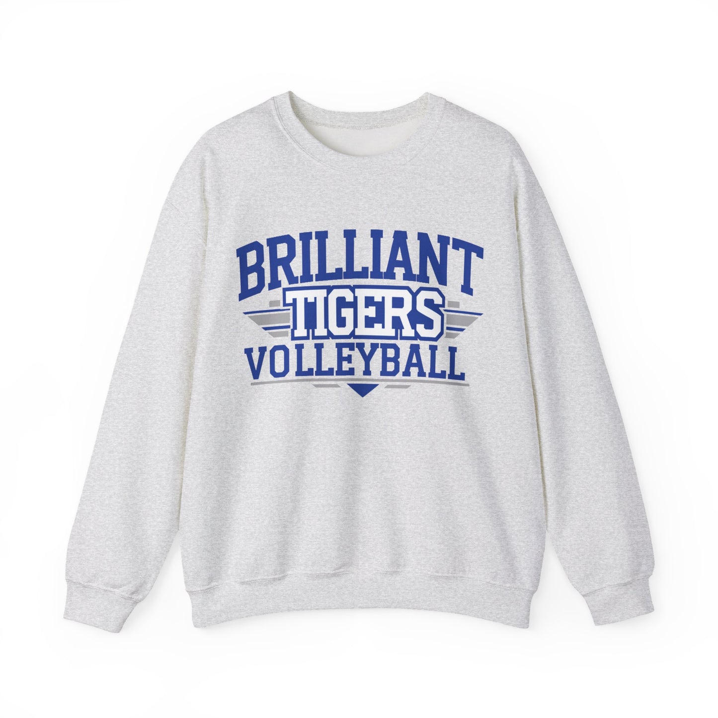 Adult Crewneck Sweatshirt \ Brilliant Tigers Volleyball \ BTV2