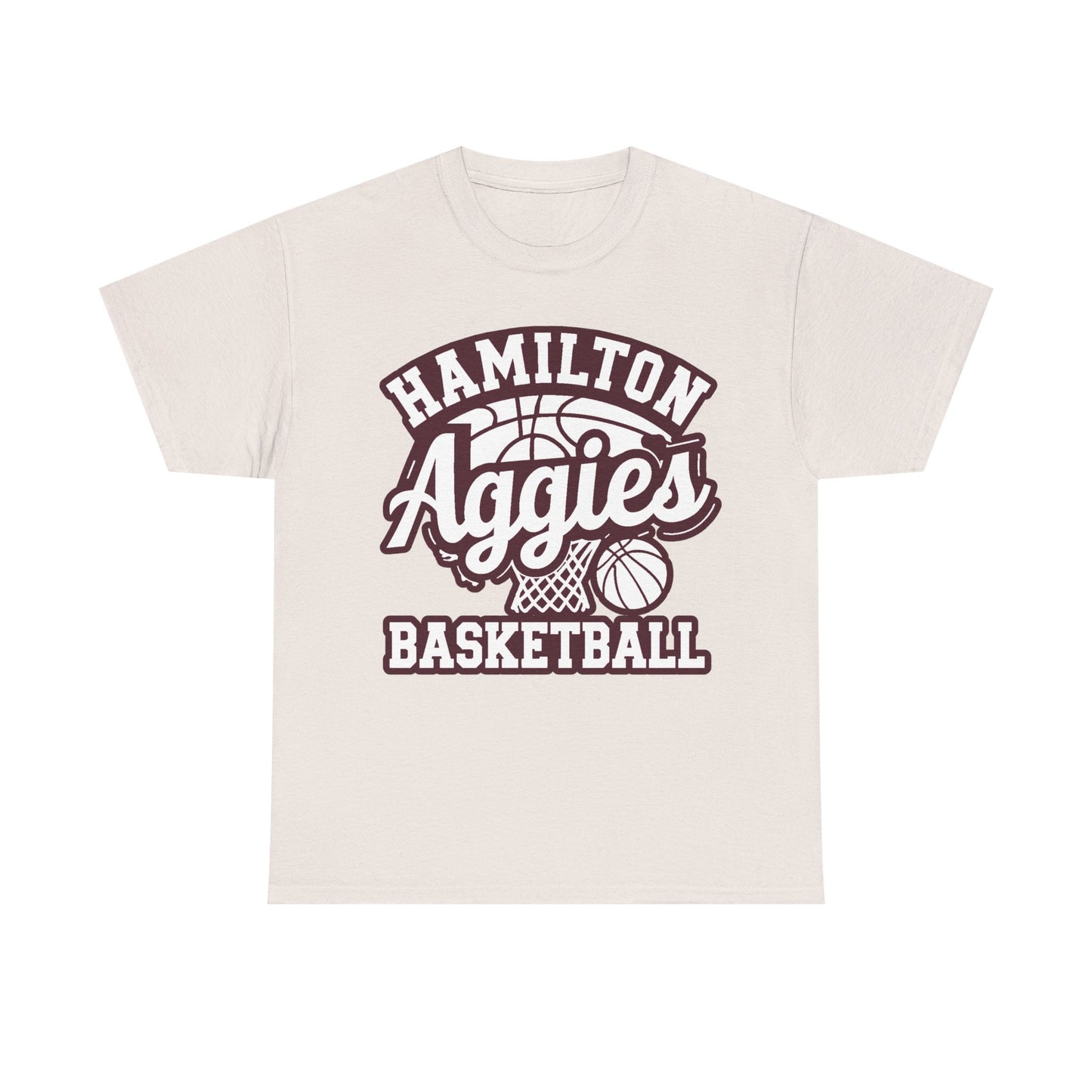 Adult Tee \ Hamilton Aggies Basketball \ HABKG1