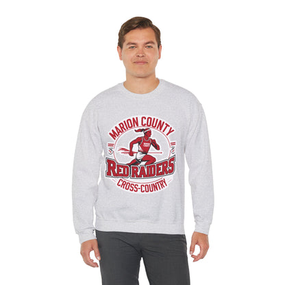 Adult Crewneck Sweatshirt \ Marion County Red Raiders Cross-Country \ MCCC2