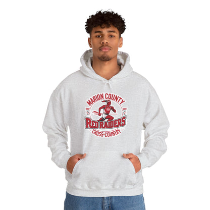 Adult Hoodie Sweatshirt \ Marion County Red Raiders Cross-Country \ MCCC2