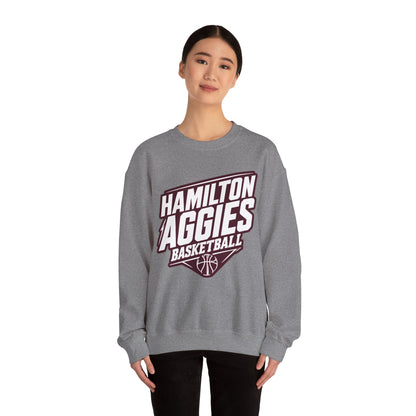 Adult Crewneck Sweatshirt \ Hamilton Aggies Basketball \ HABK2