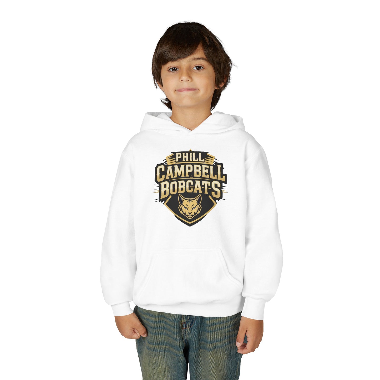 Youth Hoodie Sweatshirt \ Phill Campbell Bobcats \ PCB1