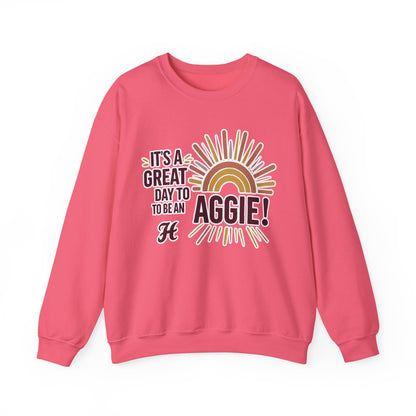Adult Crewneck Sweatshirt \ It's a Great Day to be an Aggie! \ GDA1