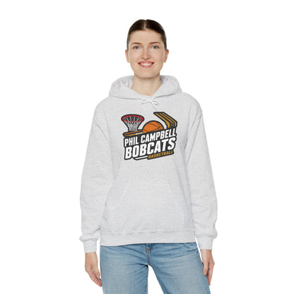 Adult Hoodie Sweatshirt \ Phil Campbell Bobcats Basketball \ PCBBK1