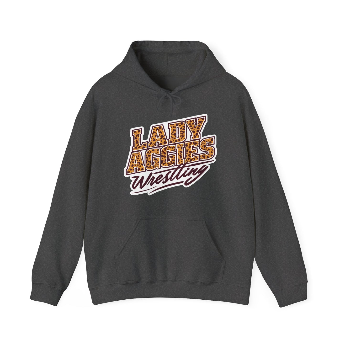 Adult Hoodie Sweatshirt \ Hamilton Aggies Wrestling \ HAWG3
