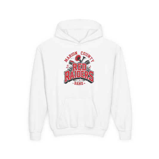 Youth Hoodie Sweatshirt \ Marion County Red Raiders Band \ MCB2