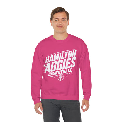 Adult Crewneck Sweatshirt \ Hamilton Aggies Basketball \ HABB2