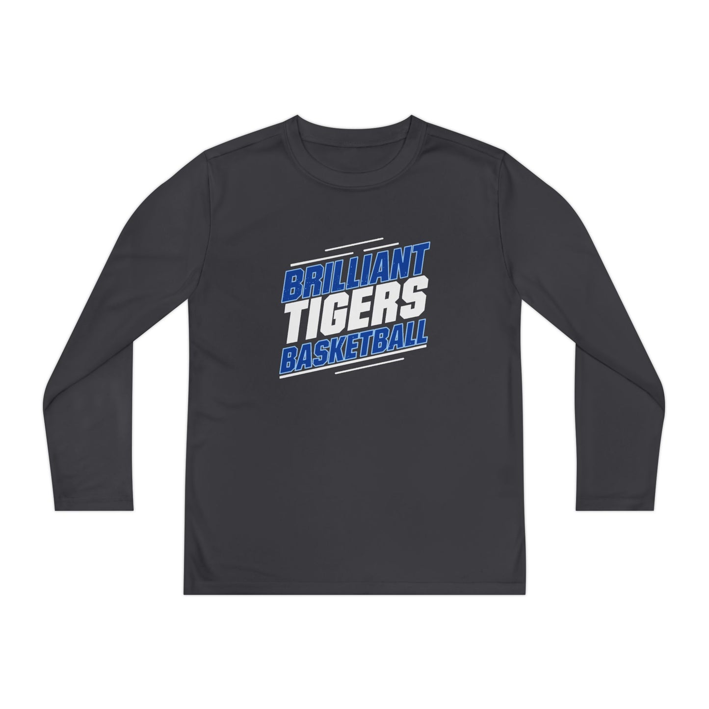 Youth Long Sleeve Tee \ Brilliant Tigers Basketball \ BTBK2