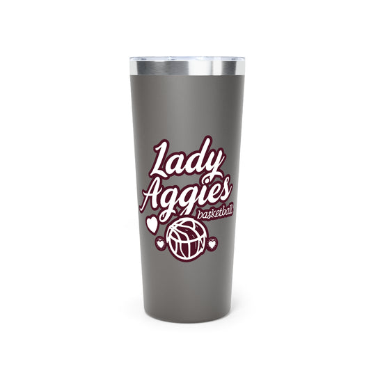 22oz Copper Insulated Tumbler \ Hamilton Aggies Basketball \ HABKG2
