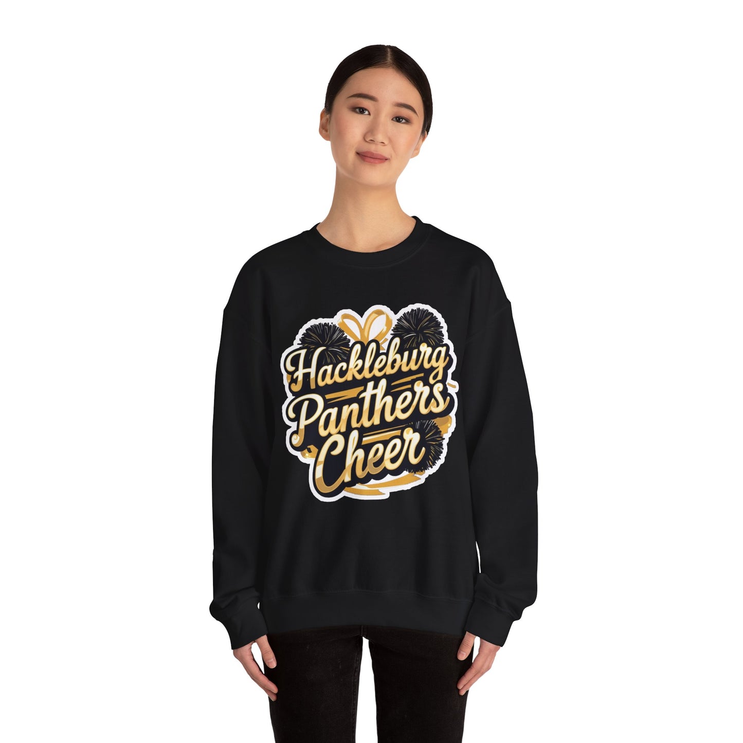 Adult Crewneck Sweatshirt \ Hackleburg Panthers Cheer \ HPC2