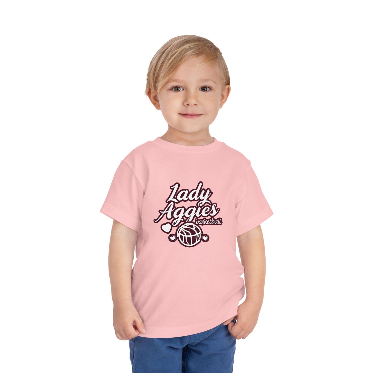 Toddler Tee \ Hamilton Aggies Basketball \ HABKG2