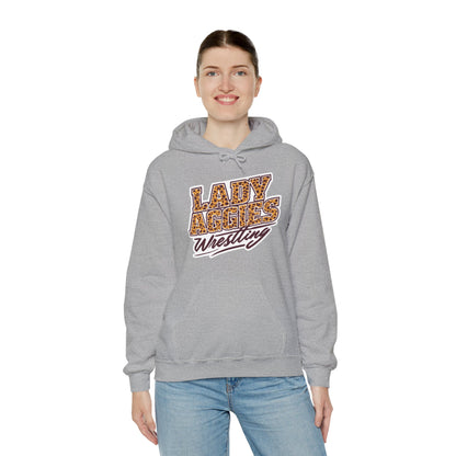 Adult Hoodie Sweatshirt \ Hamilton Aggies Wrestling \ HAWG3