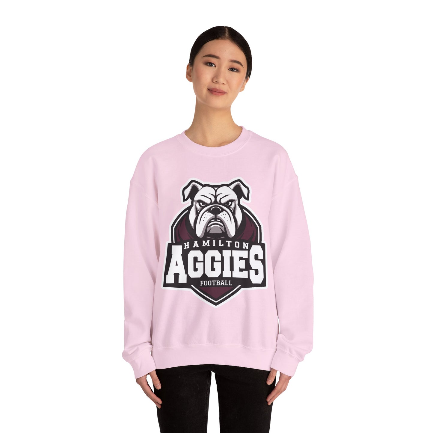 Adult Crewneck Sweatshirt \ Hamilton Aggies Football \ HAF2