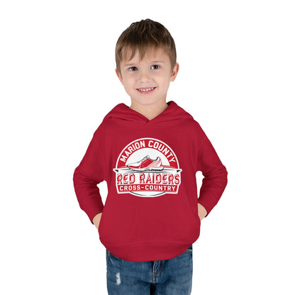 Toddler Hoodie Sweatshirt \ Marion County Red Raiders Cross-Country \ MCCC1