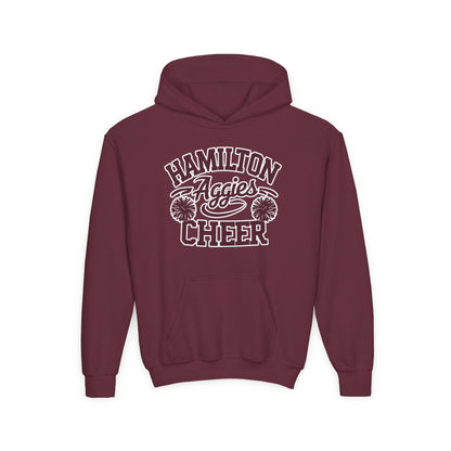 Youth Hoodie Sweatshirt \ Hamilton Aggies Cheer \ Style HAC2