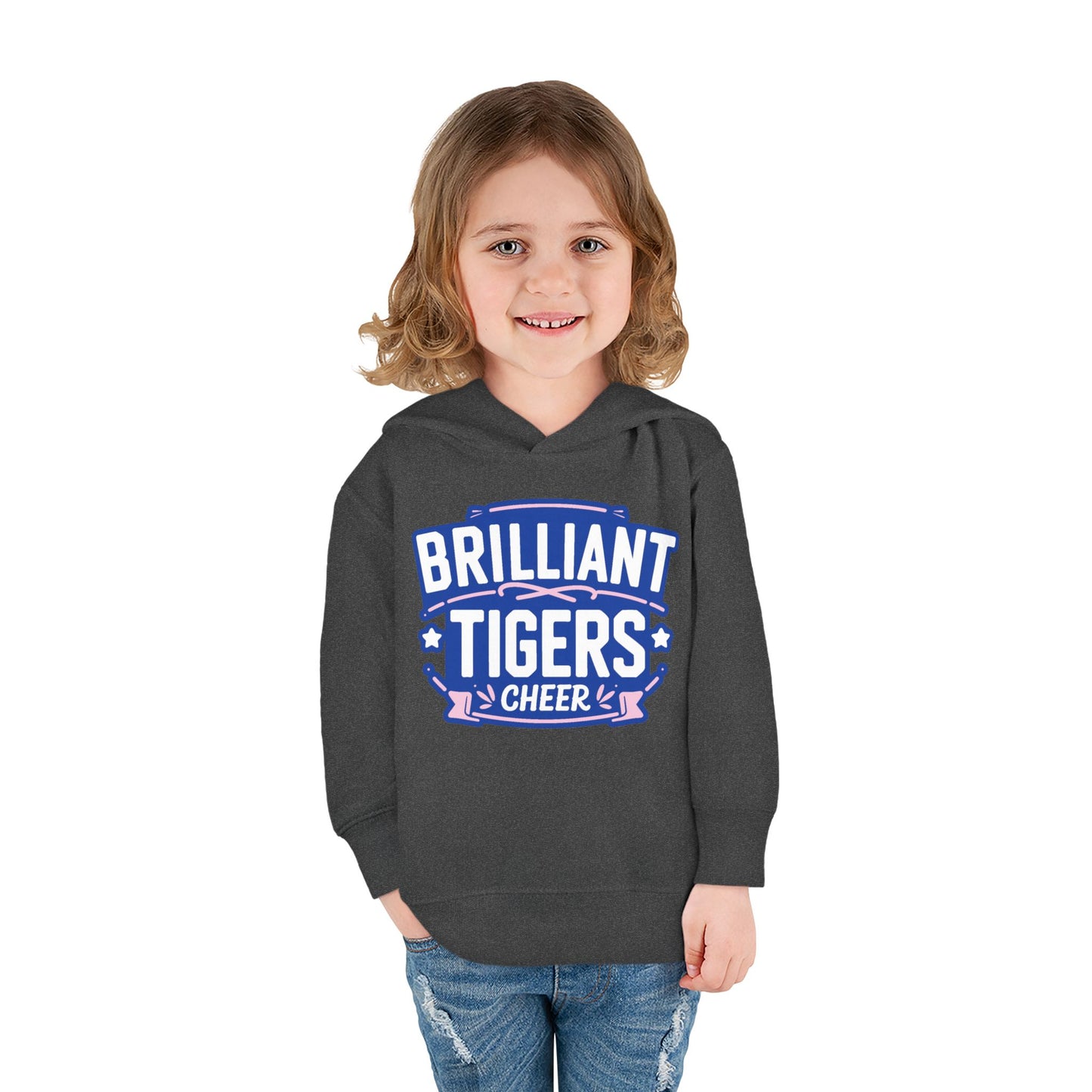 Toddler Hoodie Sweatshirt \ Brilliant Tigers Cheer \ BTC2