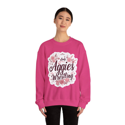 Adult Crewneck Sweatshirt \ Hamilton Aggies Wrestling \ HAWG1