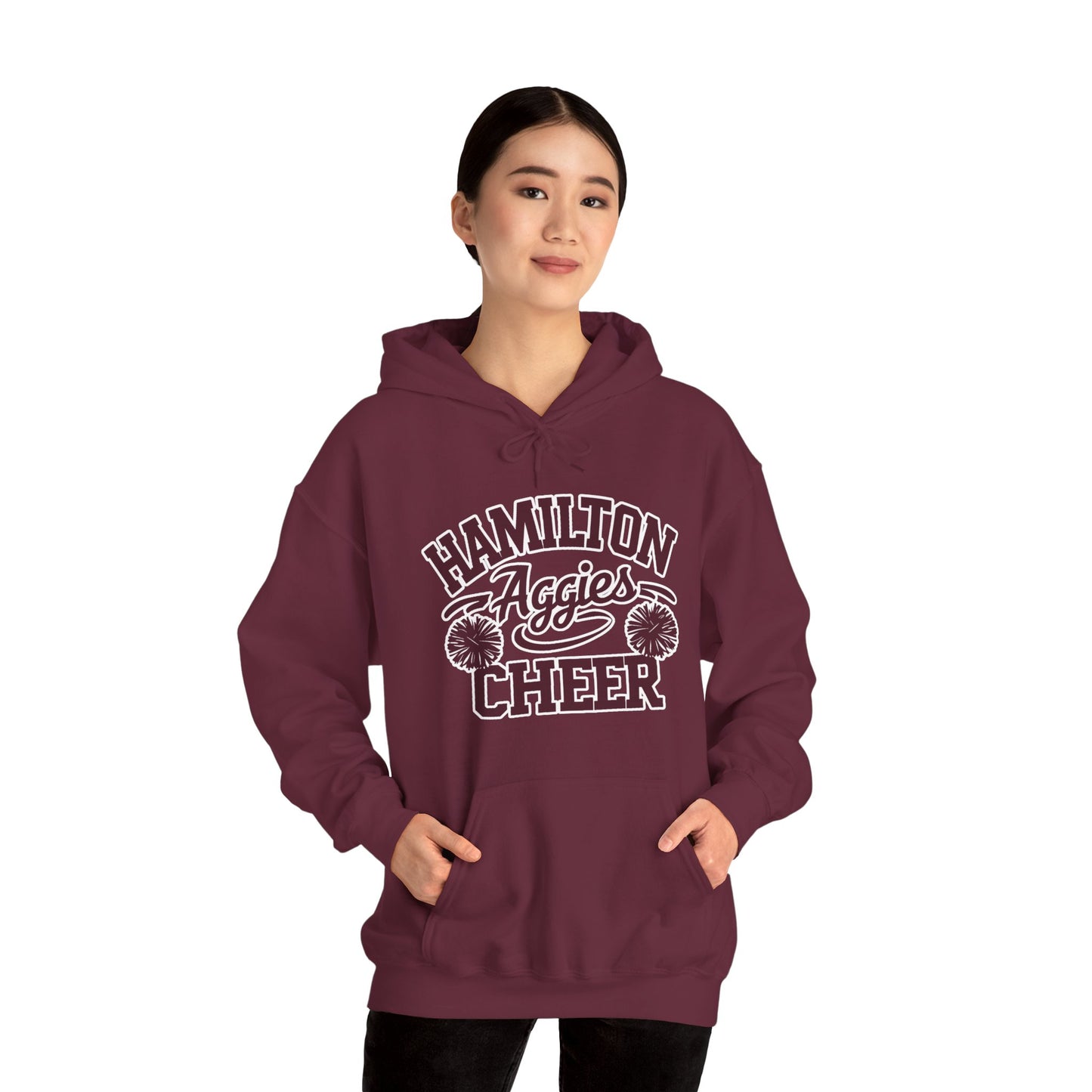 Adult Hoodie Sweatshirt \ Hamilton Aggies Cheer \ HAC2