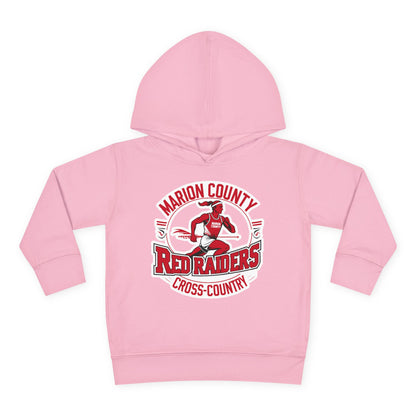 Toddler Hoodie Sweatshirt \ Marion County Red Raiders Cross-Country \ MCCC2