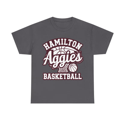 Adult Tee \ Hamilton Aggies Basketball \ HABBG1