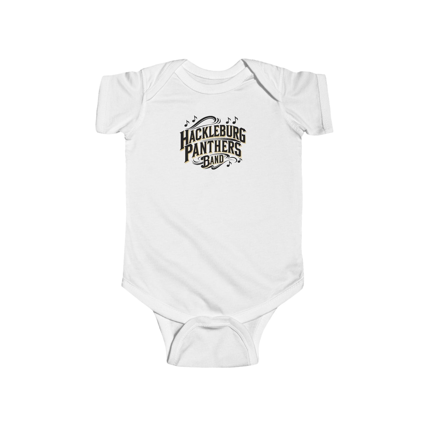 Short Sleeve Baby Bodysuit \ Hackleburg Panthers Band \ HPB1