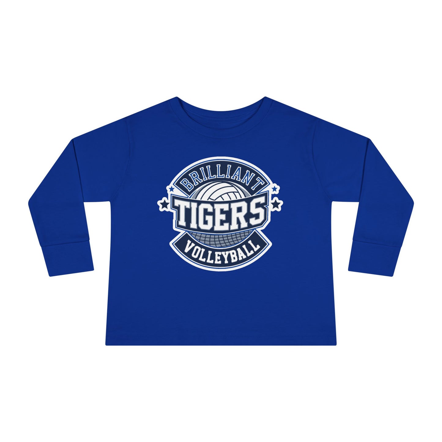 Toddler Long Sleeve Tee \ Brilliant Tigers Volleyball \ BTV1