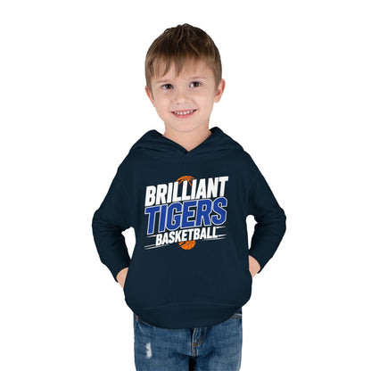 Toddler Hoodie Sweatshirt \ Brilliant Tigers Basketball \ BTBK1