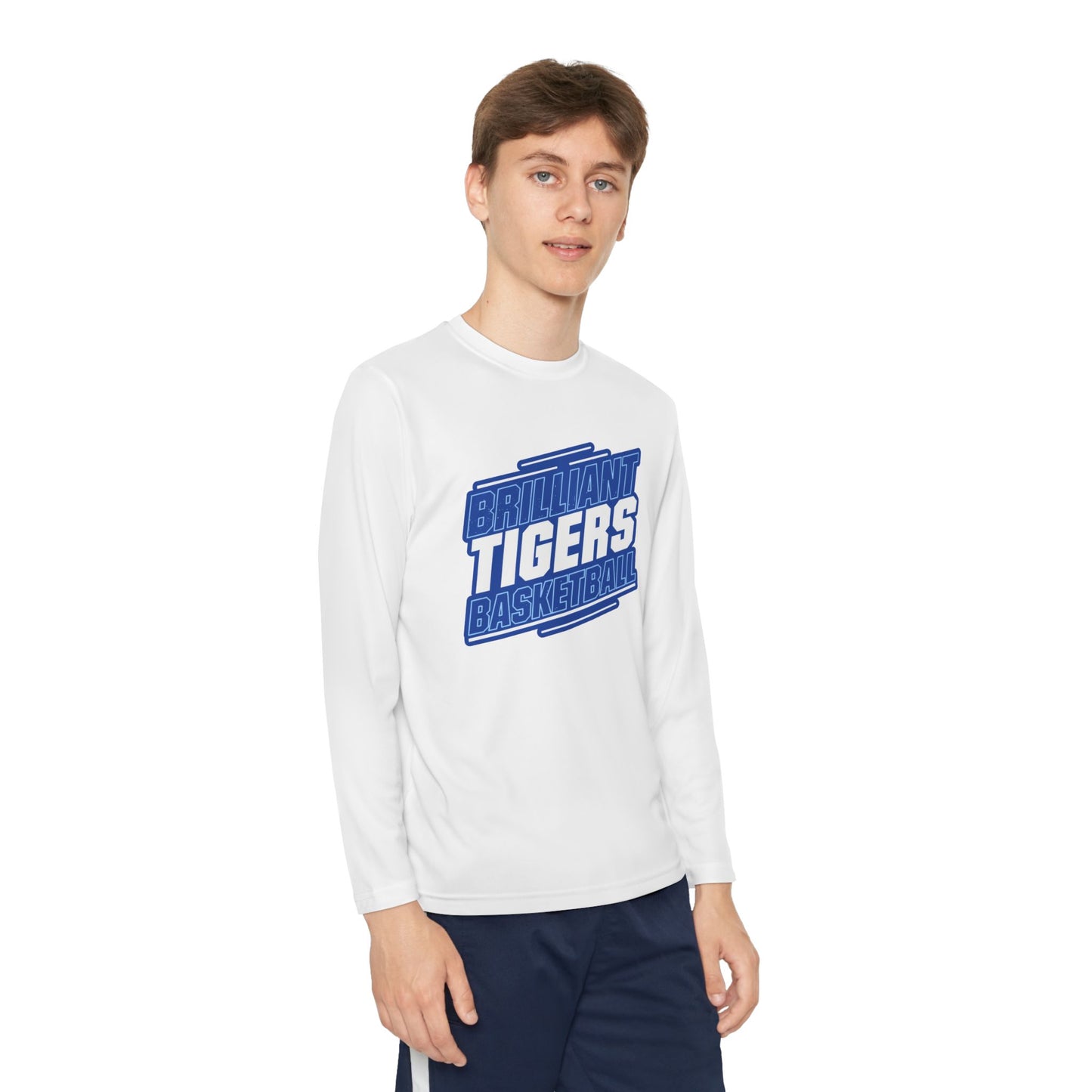 Youth Long Sleeve Tee \ Brilliant Tigers Basketball \ BTBK2
