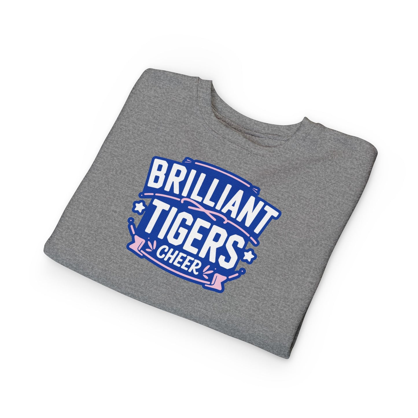 Toddler Crewneck Sweatshirt \ Brilliant Tigers Cheer \ BTC2