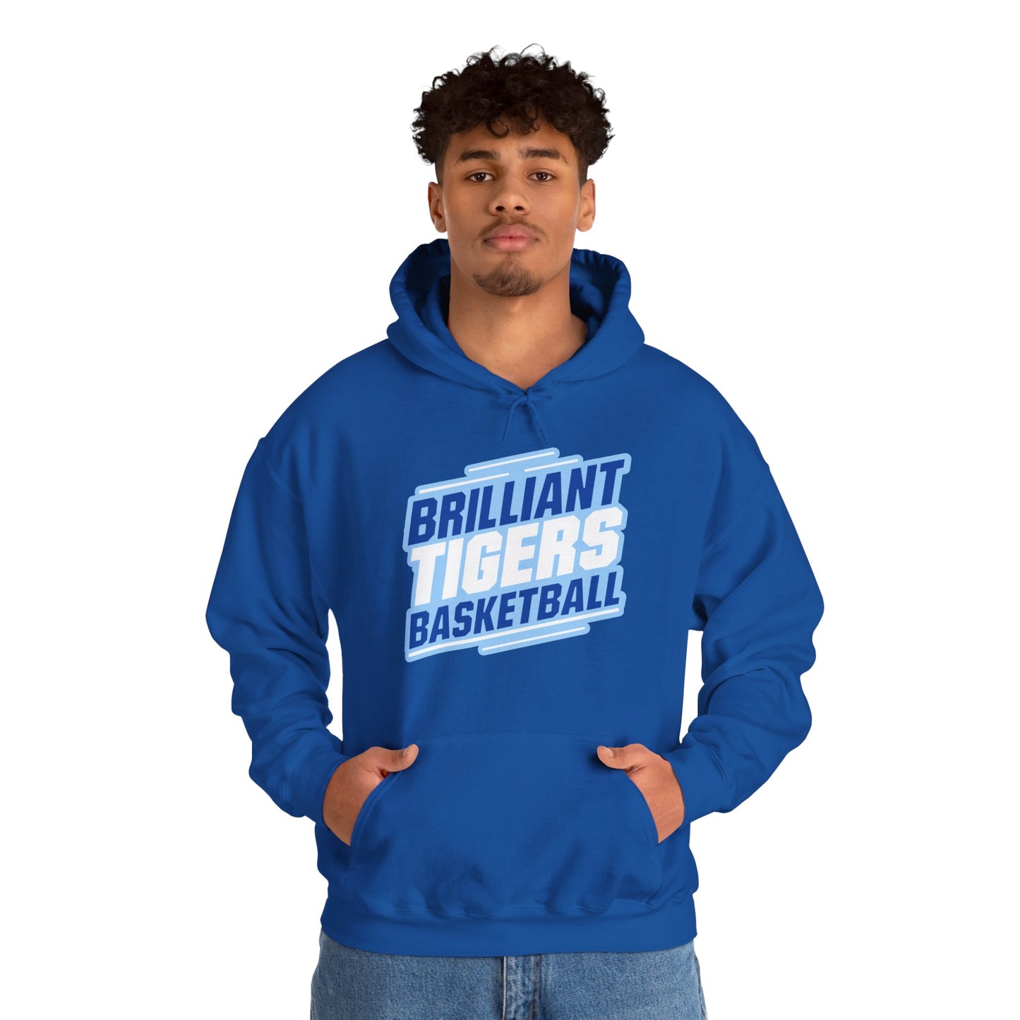 Adult Hoodie Sweatshirt \ Brilliant Tigers Basketball \ BTBK2