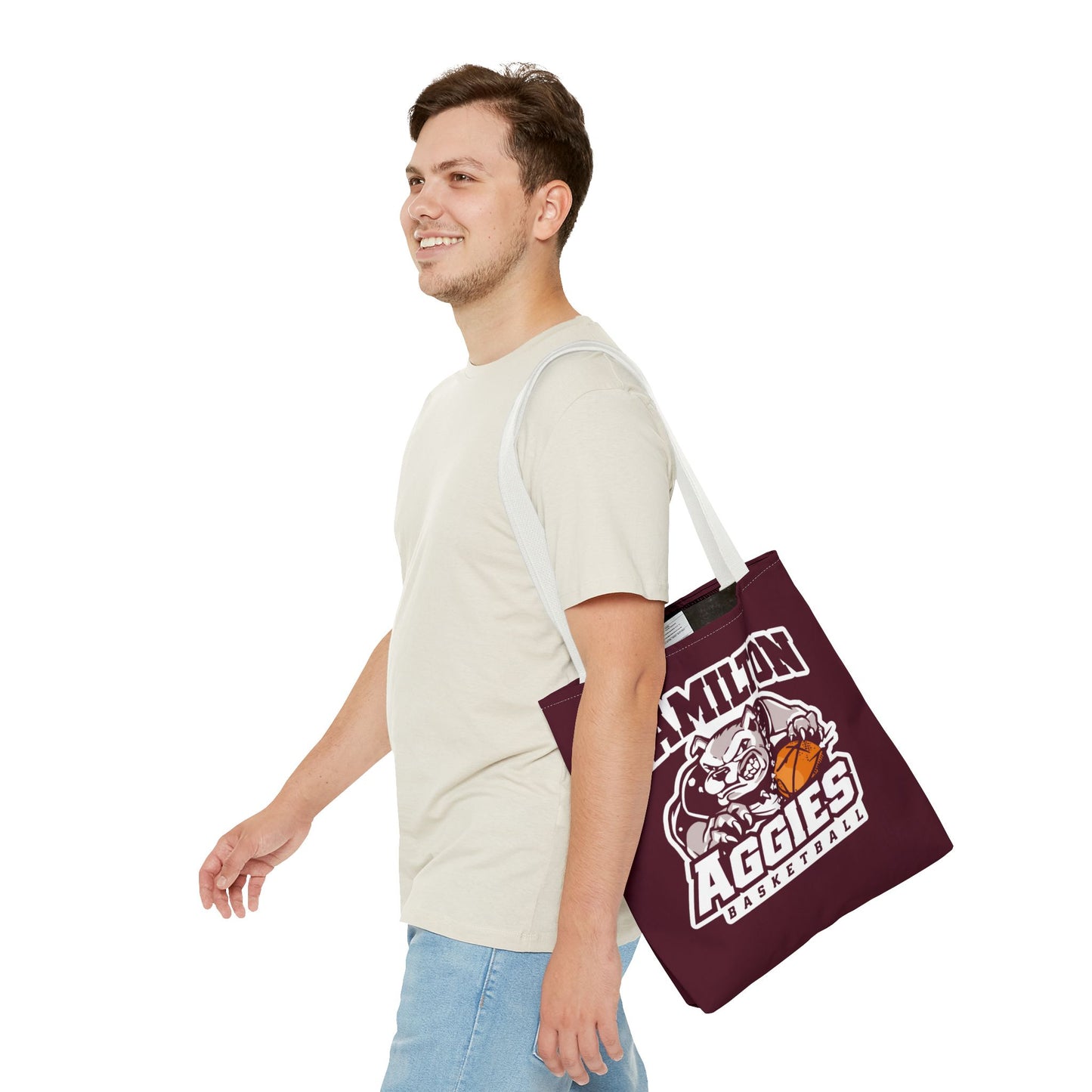 Tote Bag \ Hamilton Aggies Basketball \ HABK1