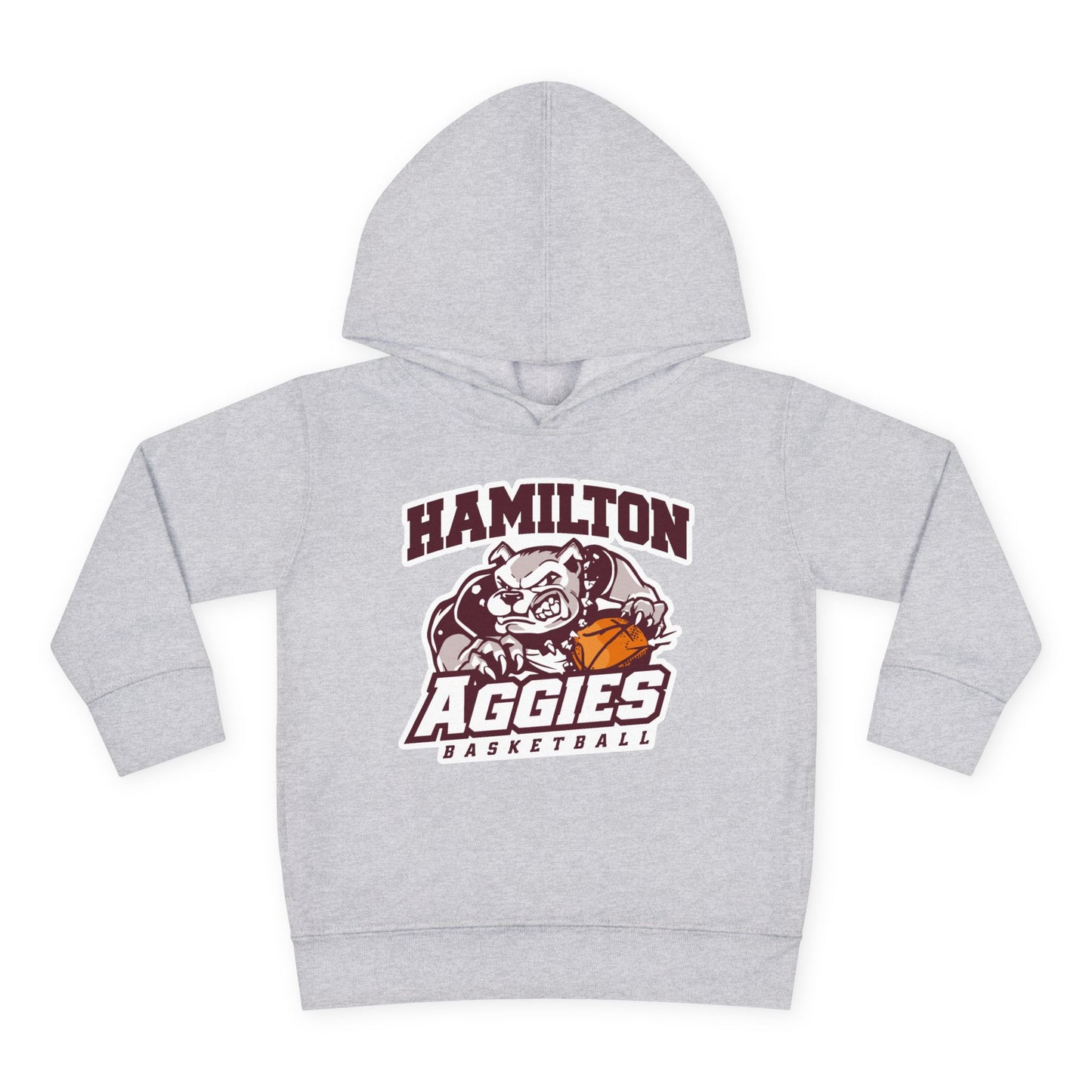Toddler Hoodie Sweatshirt \ Hamilton Aggies Basketball \ HABB1