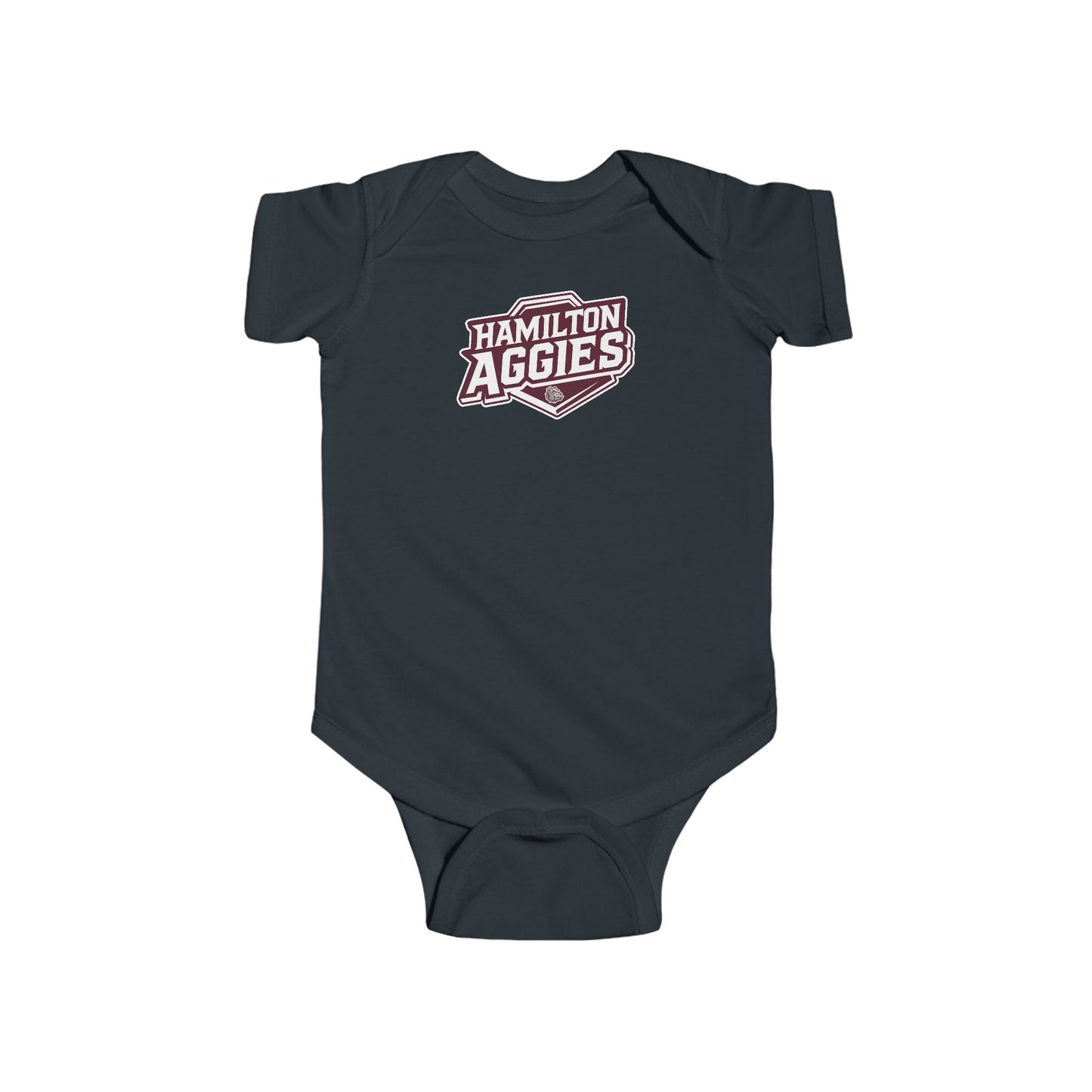 Short Sleeve Baby Bodysuit \ Hamilton Aggies \ HA1