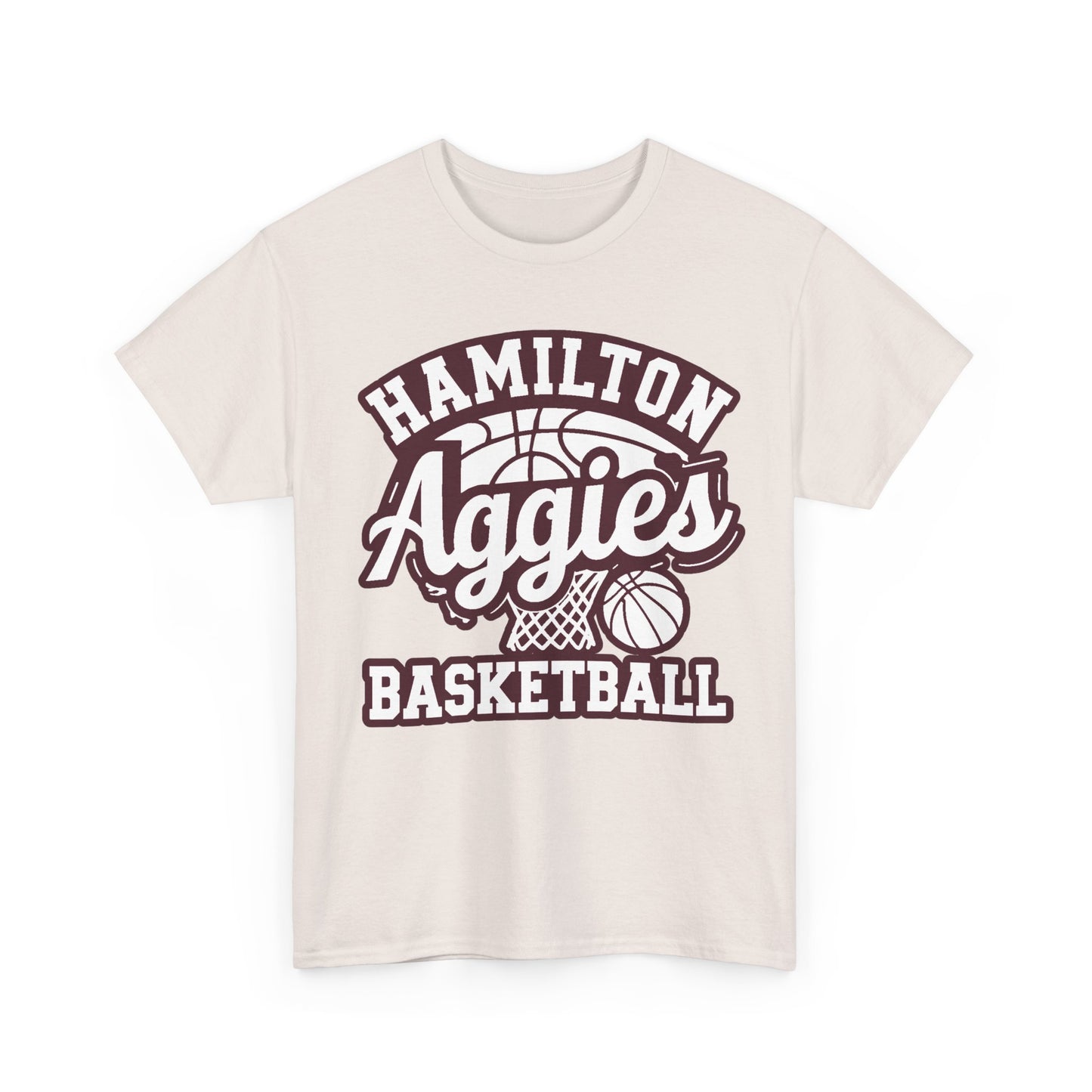 Adult Tee \ Hamilton Aggies Basketball \ HABKG1