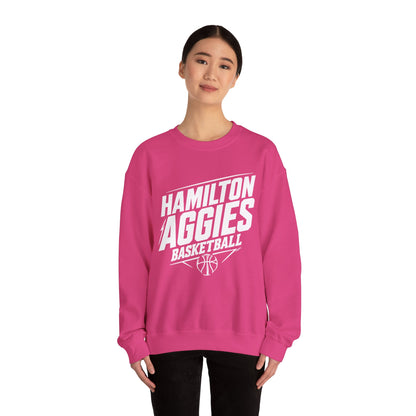 Adult Crewneck Sweatshirt \ Hamilton Aggies Basketball \ HABK2