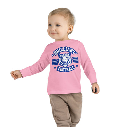 Toddler Long Sleeve Tee \ Brilliant Tigers Football \ BTF2