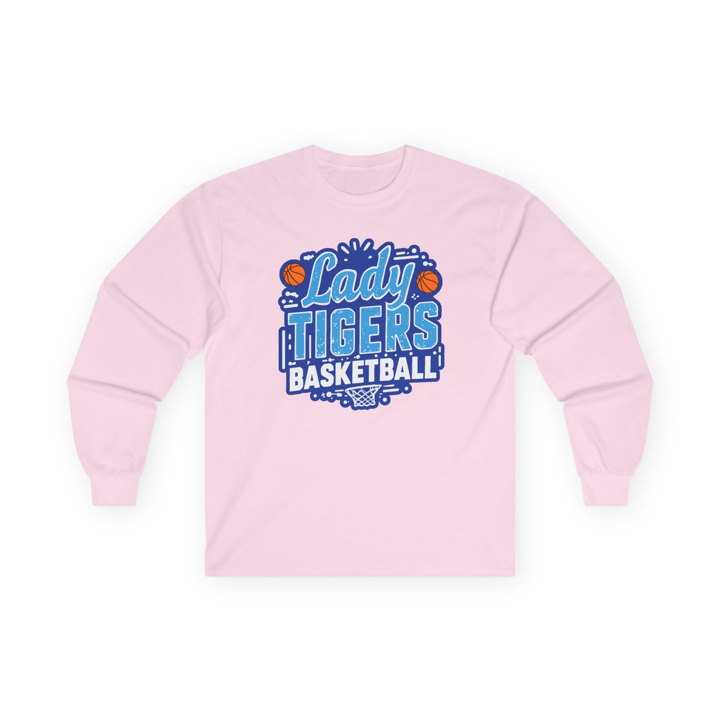 Adult Long Sleeve Tee \ Brilliant Tigers Basketball \ BTBKG1