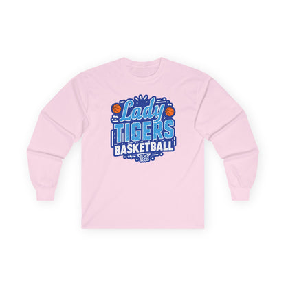 Adult Long Sleeve Tee \ Brilliant Tigers Basketball \ BTBKG1