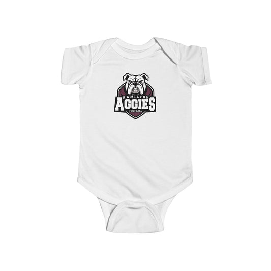 Short Sleeve Baby Bodysuit \ Hamilton Aggies Football \ HAF2