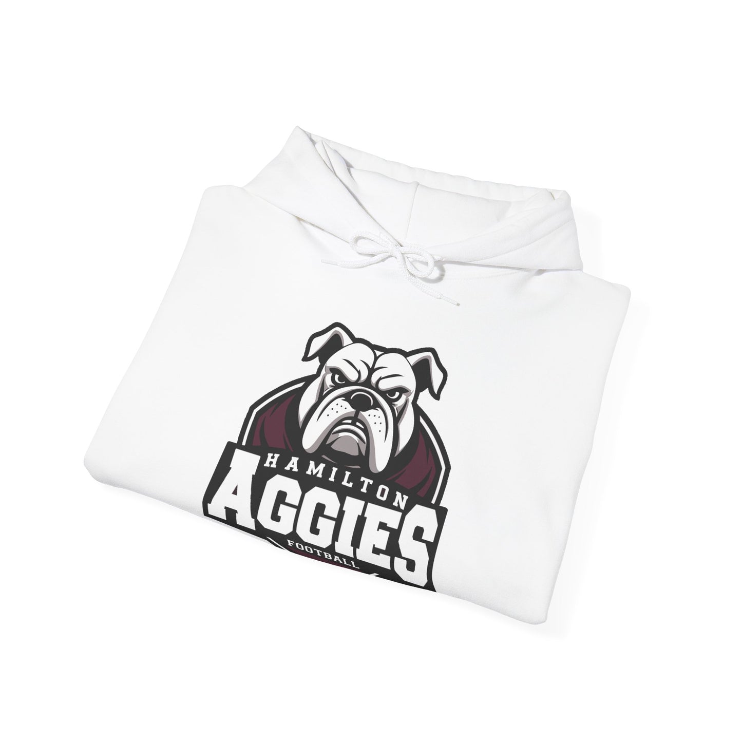 Adult Hoodie Sweatshirt \ Hamilton Aggies Football \ HAF2