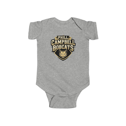 Short Sleeve Baby Bodysuit \ Phill Campbell Bobcats \ PCB1