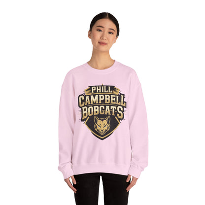 Adult Crewneck Sweatshirt \ Phill Campbell Bobcats \ PCB1