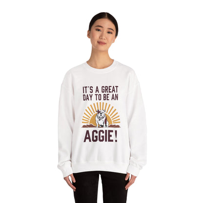 Adult Crewneck Sweatshirt \ It's a Great Day to be a Aggie! \ GDA4