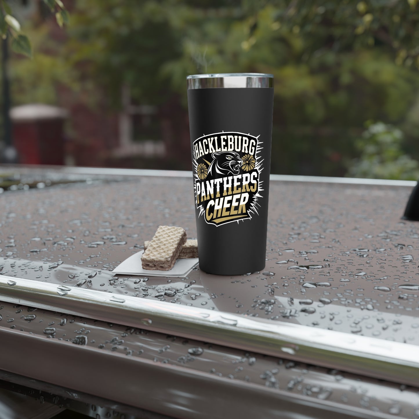 22oz Copper Insulated Tumbler \ Hackleburg Panthers Cheer \ HPC1