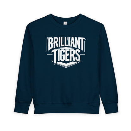 Toddler Crewneck Sweatshirt \ Brilliant Tigers \ BT2