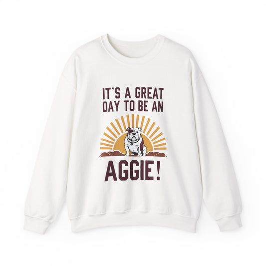 Adult Crewneck Sweatshirt \ It's a Great Day to be a Aggie! \ GDA4