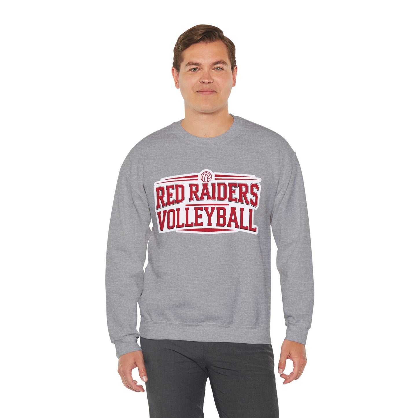 Adult Crewneck Sweatshirt \ Marion County Red Raiders Volleyball \ MCV2