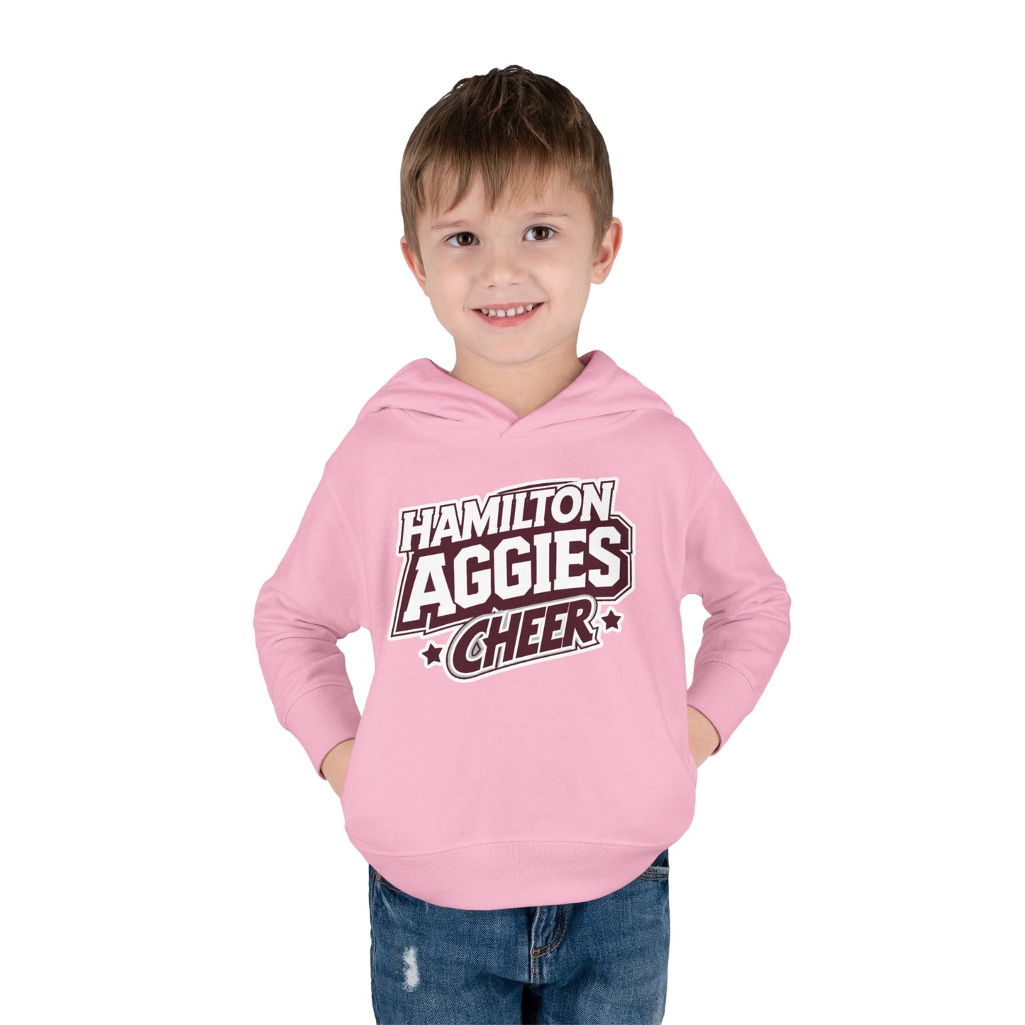 Toddler Hoodie Sweatshirt \ Hamilton Aggies Cheer \ HAC1